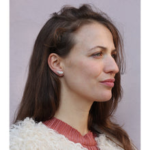 Load image into Gallery viewer, String Crystal Earrings - Oxidised
