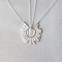 Load image into Gallery viewer, Small Sun Necklace -  14K Solid Gold