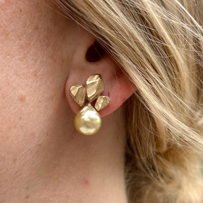 Raw Droplets - 14K Solid Gold