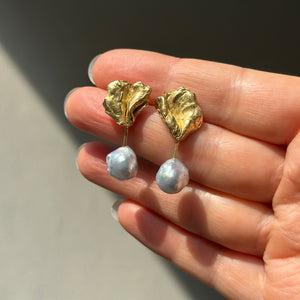 Akoya Flora Earrings - 18K solid gold