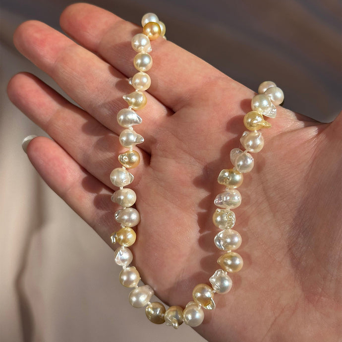 Golden Pearl Collier
