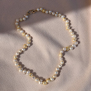 Golden Pearl Collier
