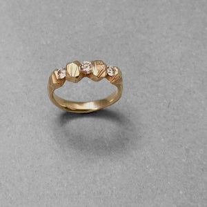 Trinity Sapphire Rock - Solid Gold