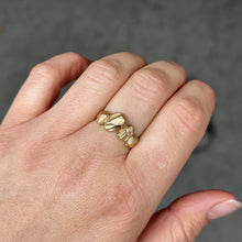 Load image into Gallery viewer, Custom Rock Ring - 18K Solid Gold with 1 Sapphire