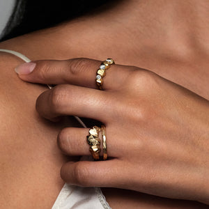 Trinity Diamond Rock - 18K Solid Gold
