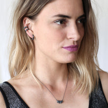 Load image into Gallery viewer, Crystallized Hoops - Oxidized