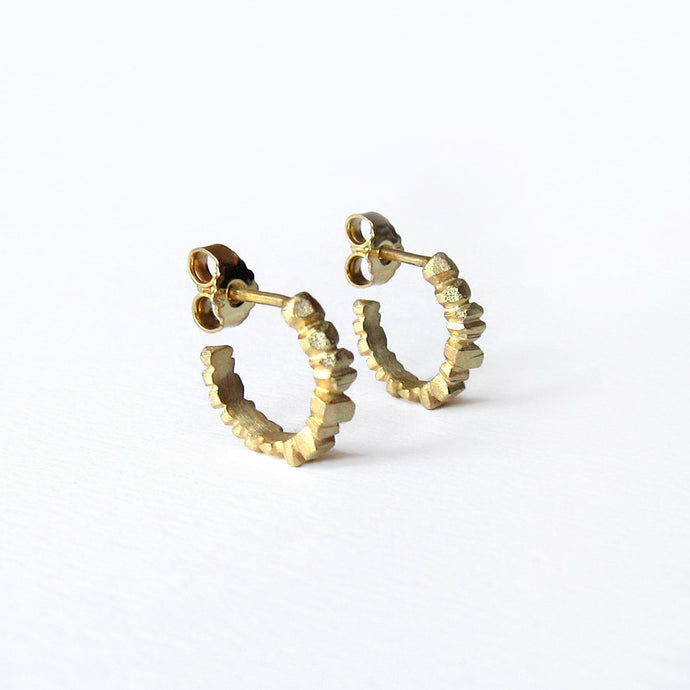Crystallized Hoops - Goldplated
