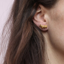 Load image into Gallery viewer, String Crystal Earrings - Solid Gold