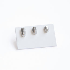 Crystal Studs - Silver