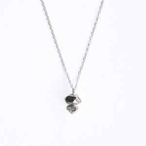 Small Crystal Necklace - Silver