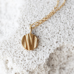 Small Moon Necklace - 14K Gold
