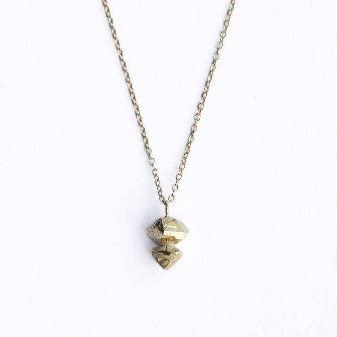 Small Crystal Necklace - Goldplated