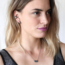 Load image into Gallery viewer, String Crystal Necklace - Oxidised
