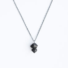 Load image into Gallery viewer, Small Crystal Necklace - Oxidised