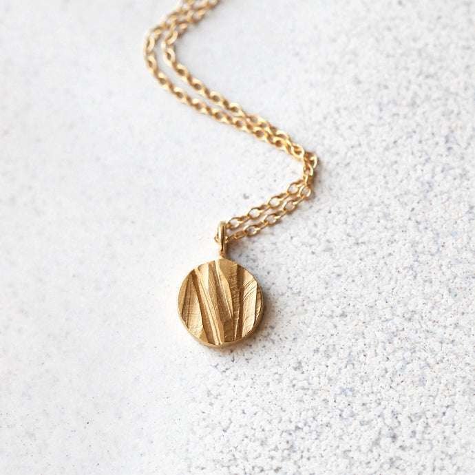 Big Moon Necklace - 14K Gold
