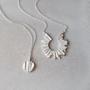 Moon Necklace - Silver