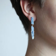 Load image into Gallery viewer, Raw Kyanite Earrings
