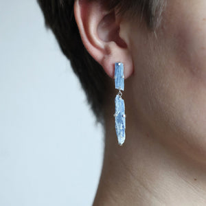 Raw Kyanite Earrings