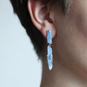Raw Kyanite Earrings