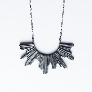 Pectolite Necklace - Oxidised