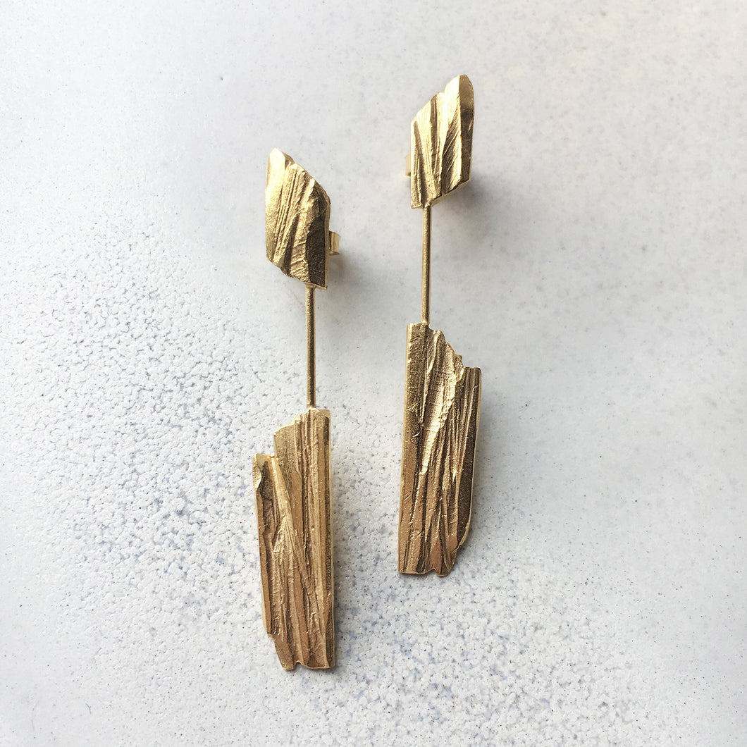 Kyanite Earrings - Goldplated