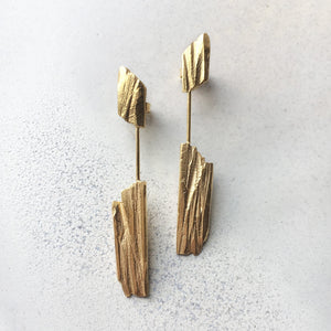 Kyanite Earrings - Solid Gold