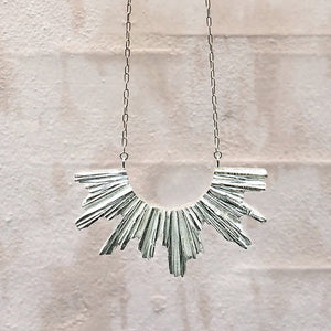 Pectolite Necklace - Silver