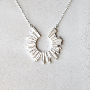 Sun Necklace - Silver