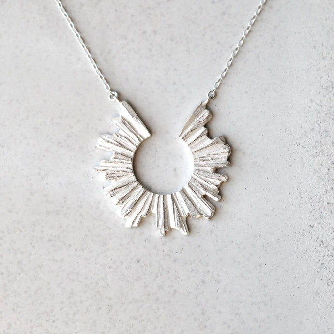 Sun Necklace - Silver