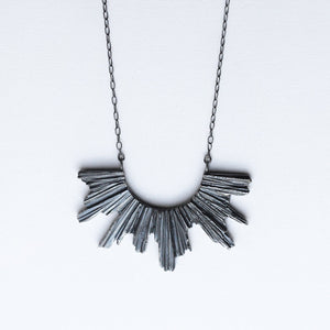 Pectolite Necklace - Oxidised